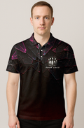 Shattered Dark Pink Glass Bowling Jersey