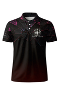 Shattered Dark Pink Glass Bowling Jersey