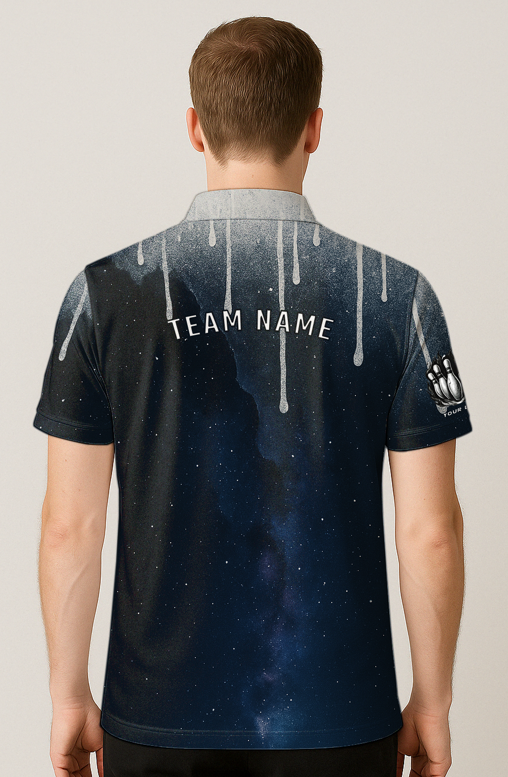 Milky Way Celestial Drip Bowling Jersey