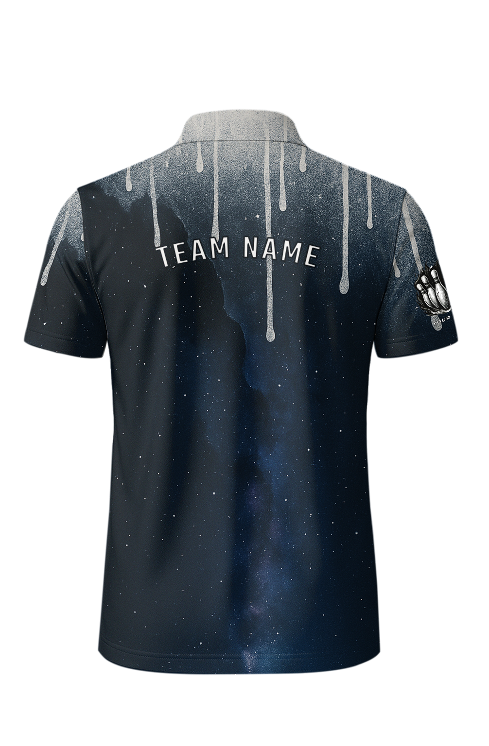 Milky Way Celestial Drip Bowling Jersey