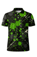 Lime Splatter Explosion Chaos Bowling Jersey