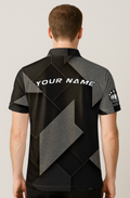 Monochrome Arrowhead Maze Lanes Bowling Jersey