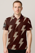 Rustic Lightning Bolt Strike Bowling Jersey