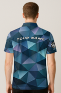 Geometric Low Poly Facets Bowling Jersey