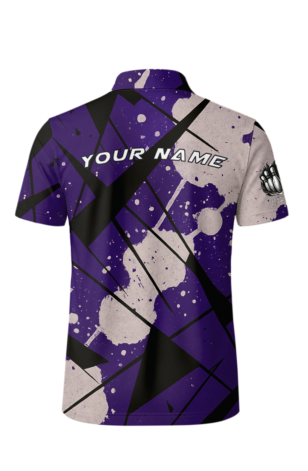 Splatter Paint Sharp Fragment Bowling Jersey