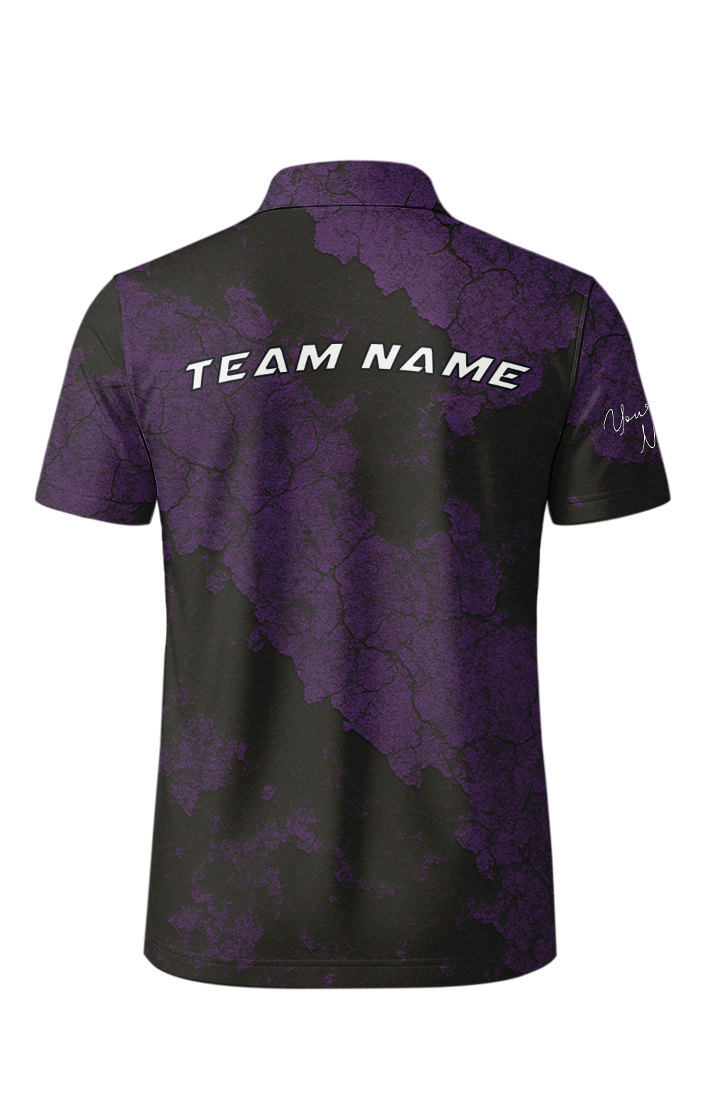 Dark Grunge Cracked Texture Bowling Jersey