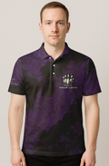 Dark Grunge Cracked Texture Bowling Jersey