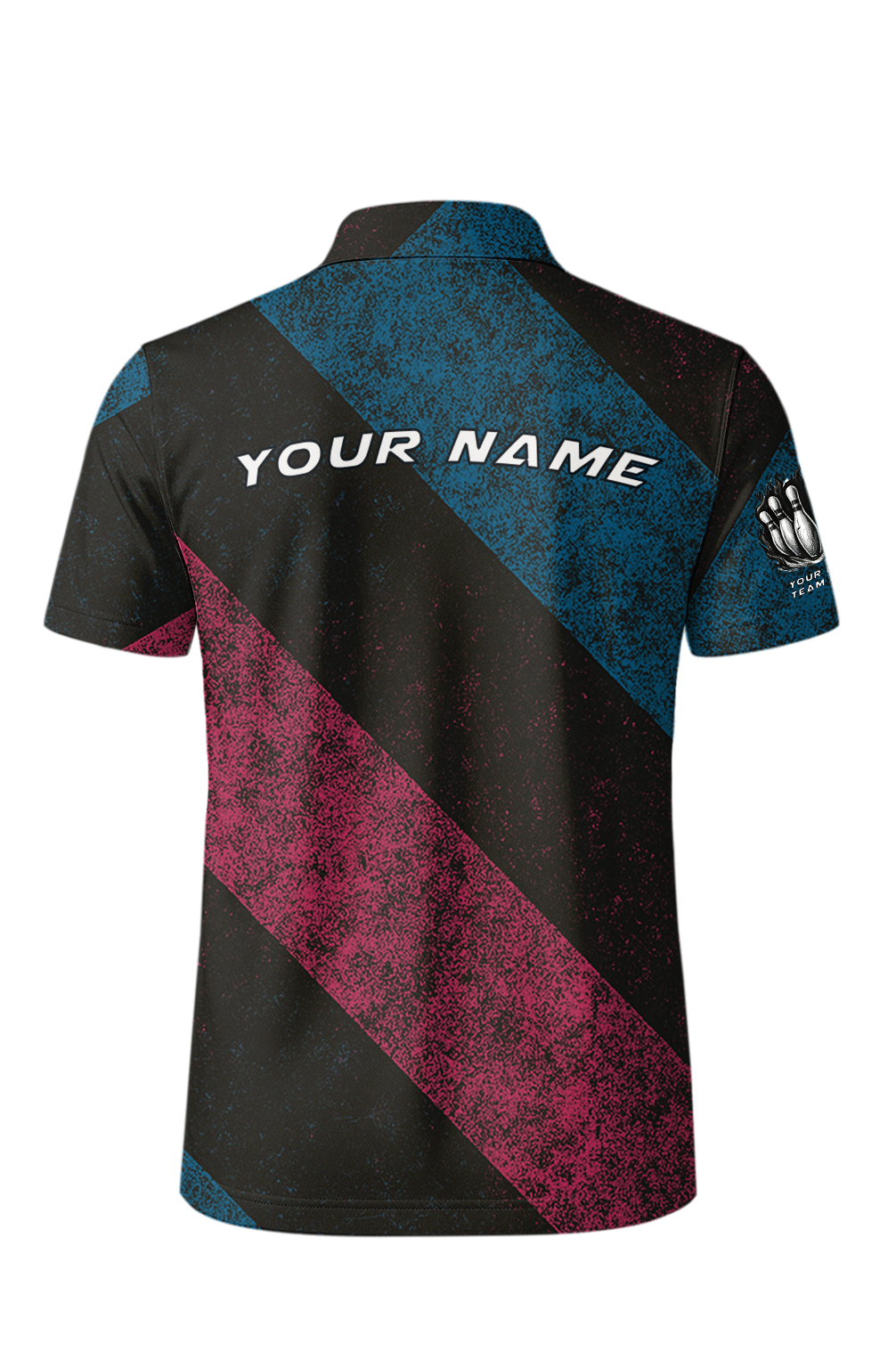 Retro Diagonal Stripes Bowling Jersey