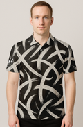 Swirling Brush Strokes Bowling Jersey