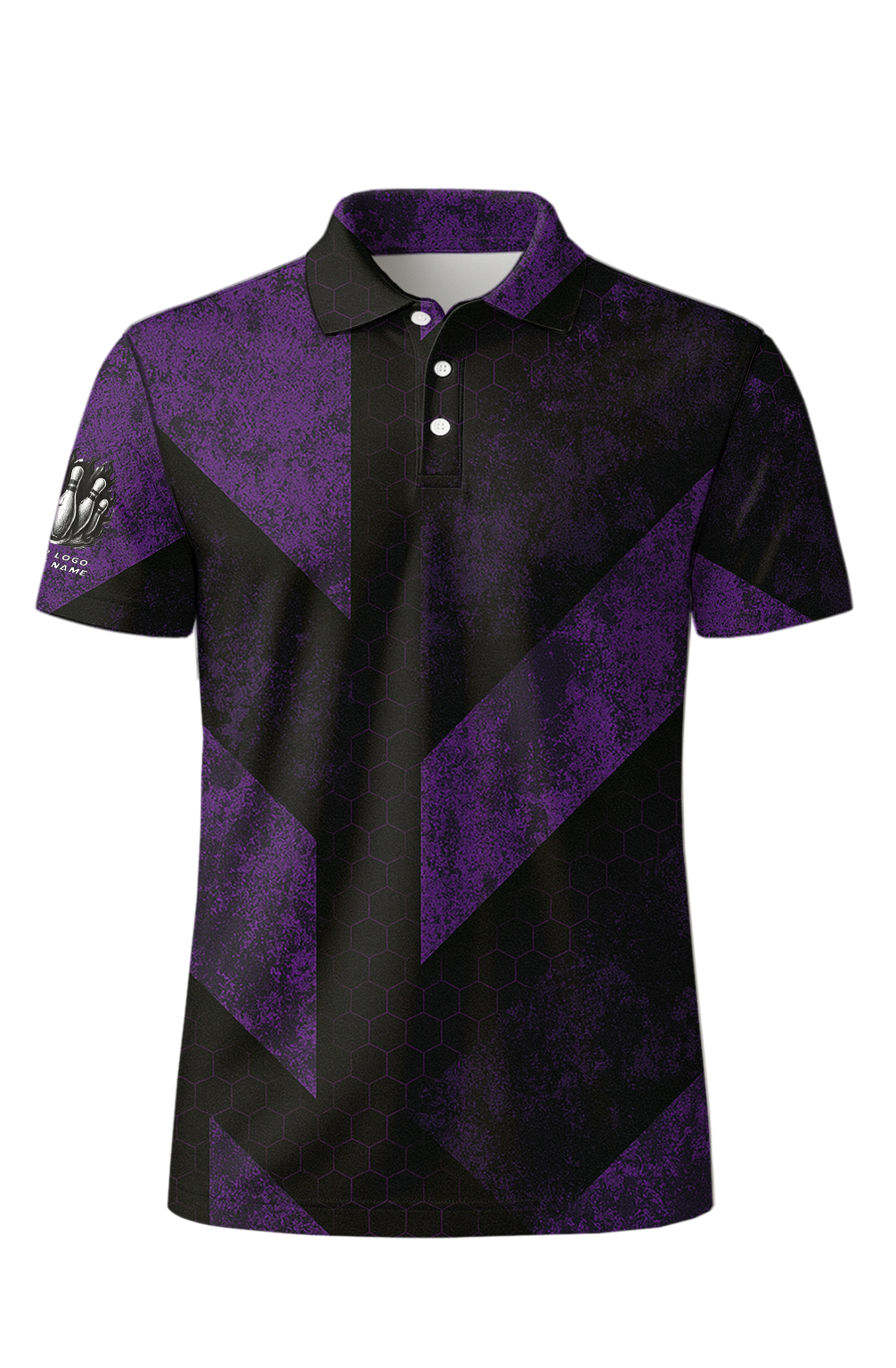 Geometric Chevron Honeycomb Bowling Jersey
