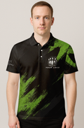 Lime Green Grunge Stroke Bowling Jersey