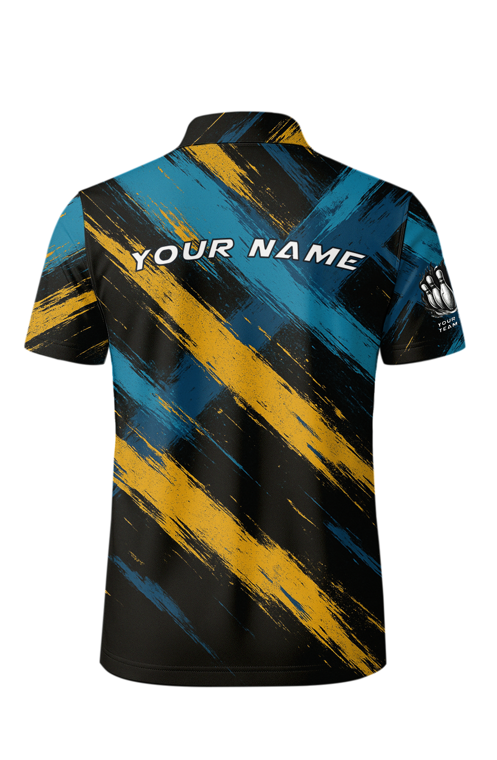 Crisscross Distressed Stroke Bowling Jersey