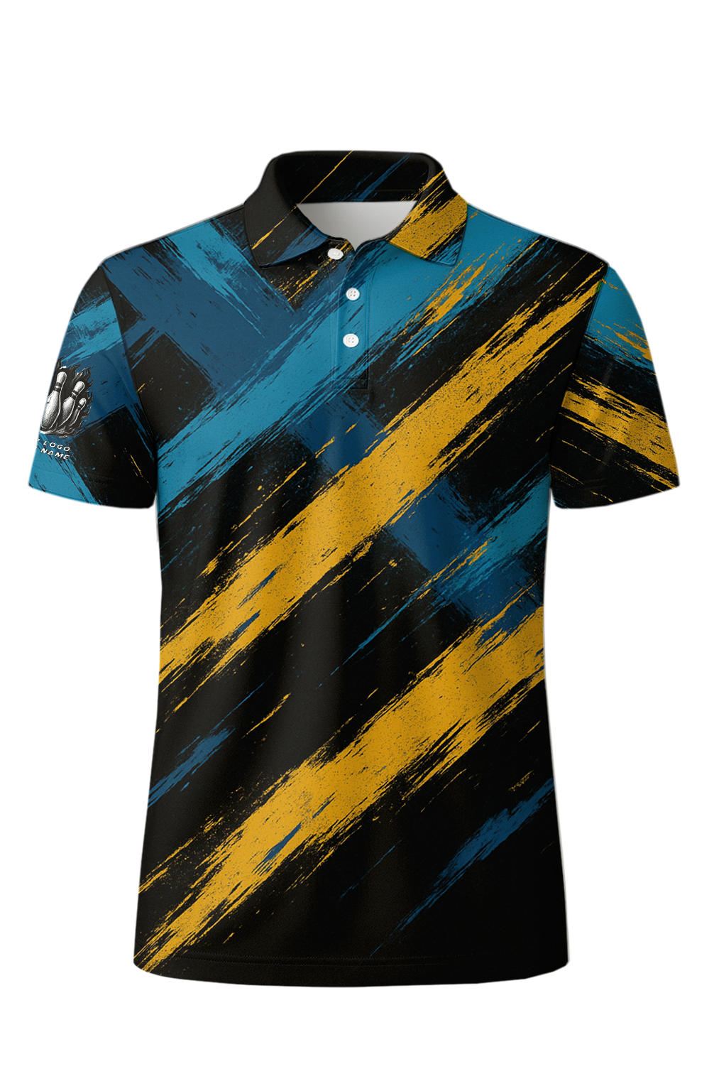 Crisscross Distressed Stroke Bowling Jersey