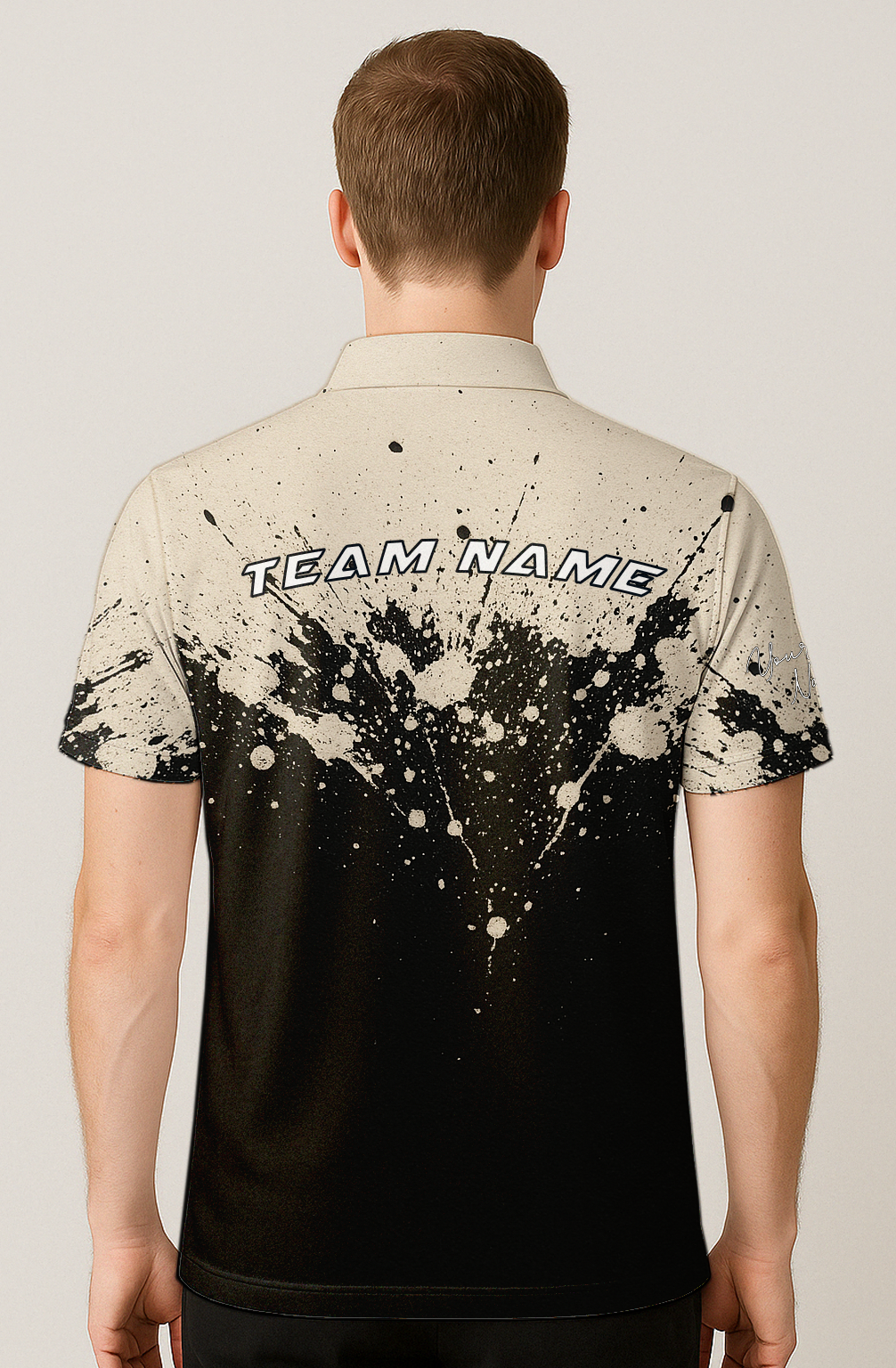 Inky Splatter Burst Bowling Jersey