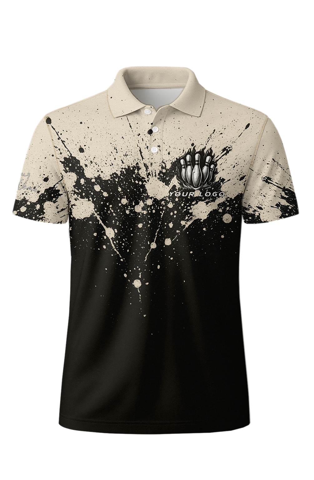 Inky Splatter Burst Bowling Jersey
