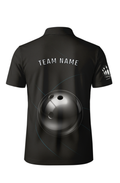 Metallic Sphere Sleek Lines Bowling Jersey