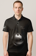 Metallic Sphere Sleek Lines Bowling Jersey