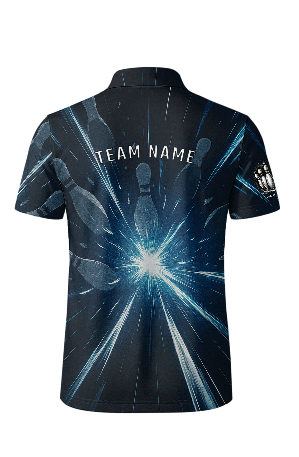 Energetic Pin Bursting Lanes Bowling Jersey