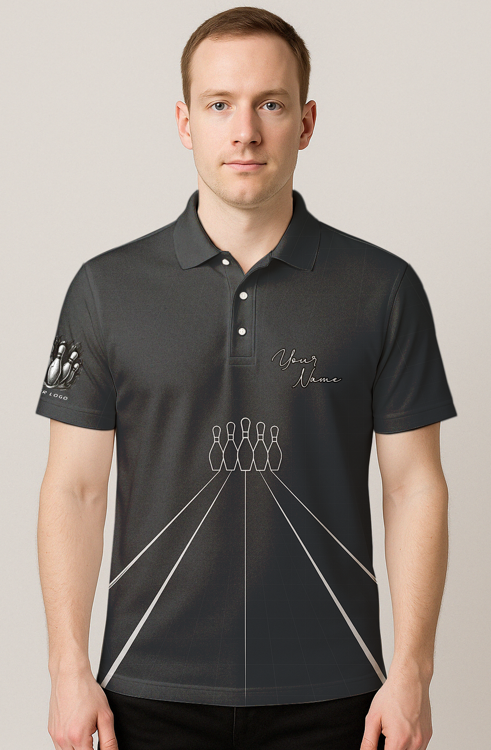 Minimalist Lanes Bowling Diagram Jersey