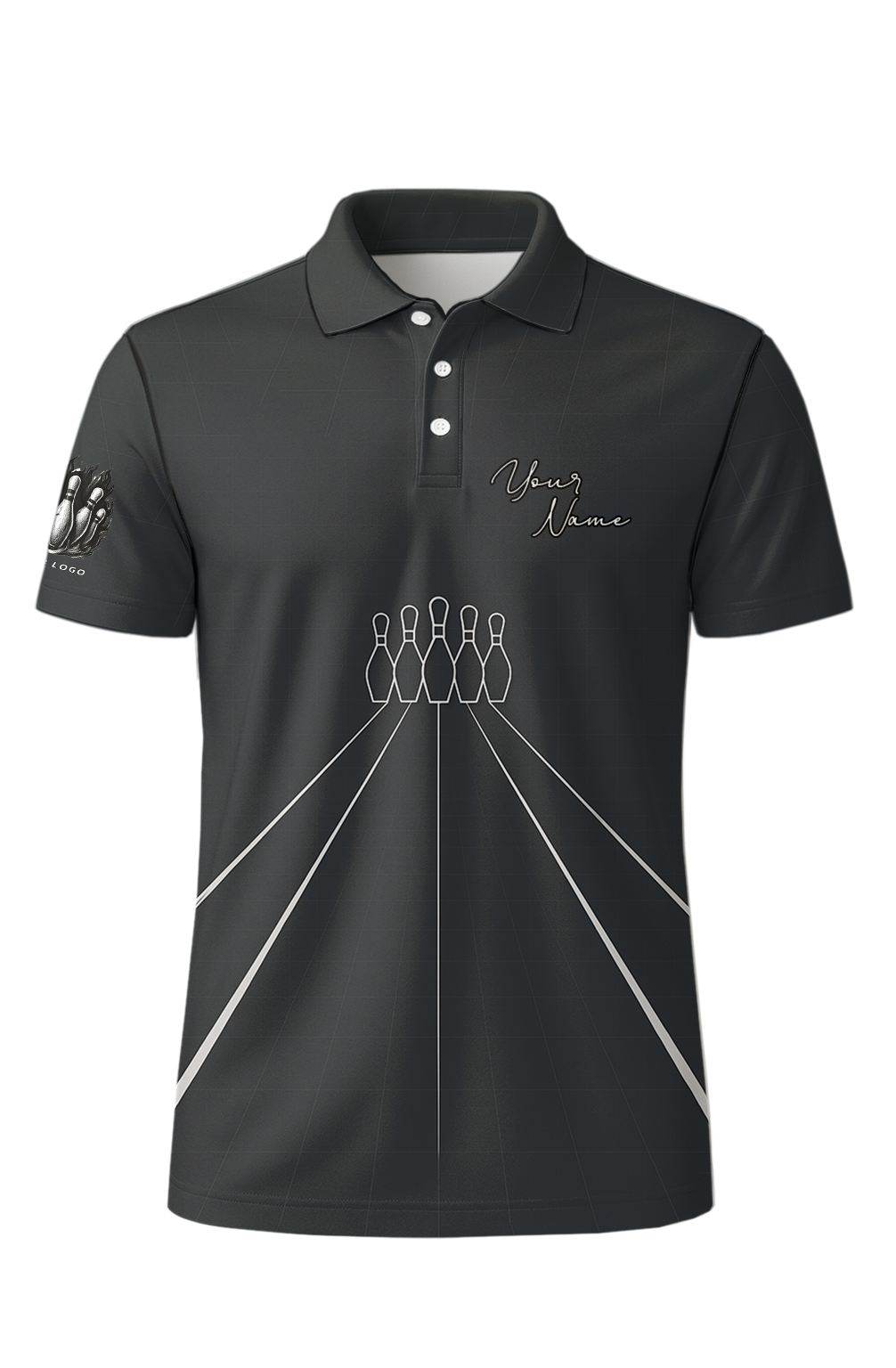 Minimalist Lanes Bowling Diagram Jersey