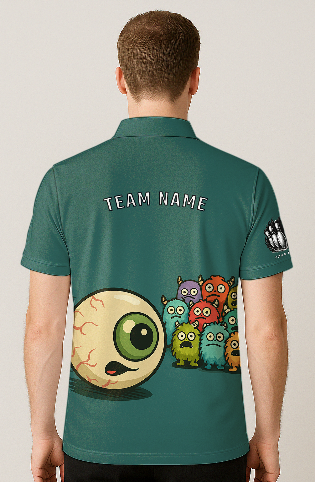Monster Eyeball Bowling Strike Jersey