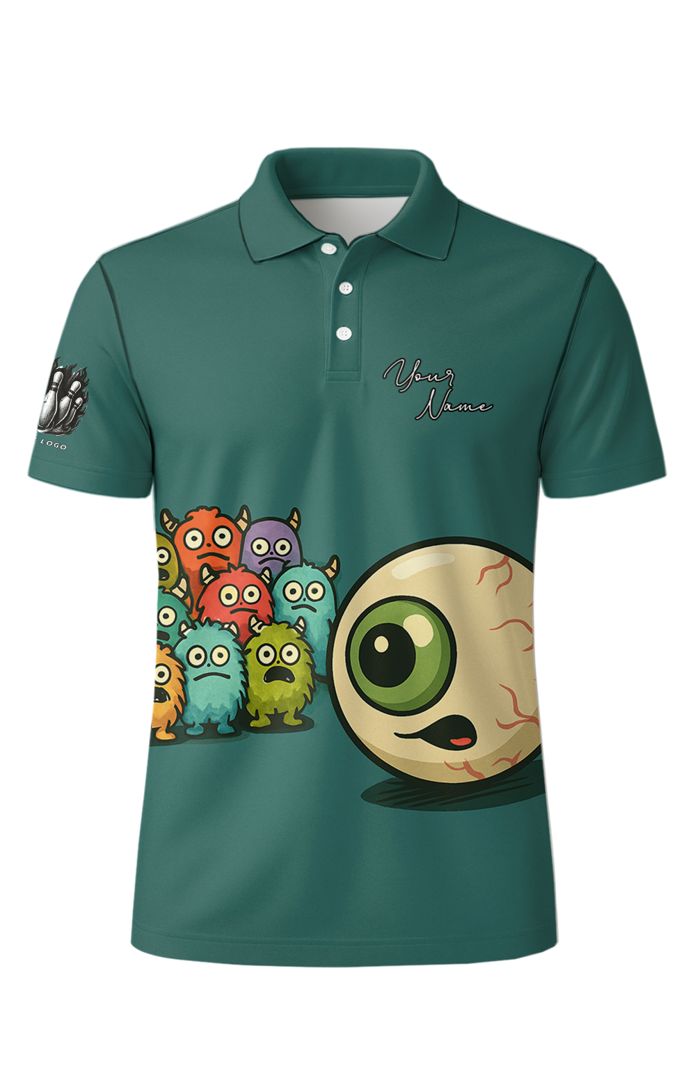 Monster Eyeball Bowling Strike Jersey