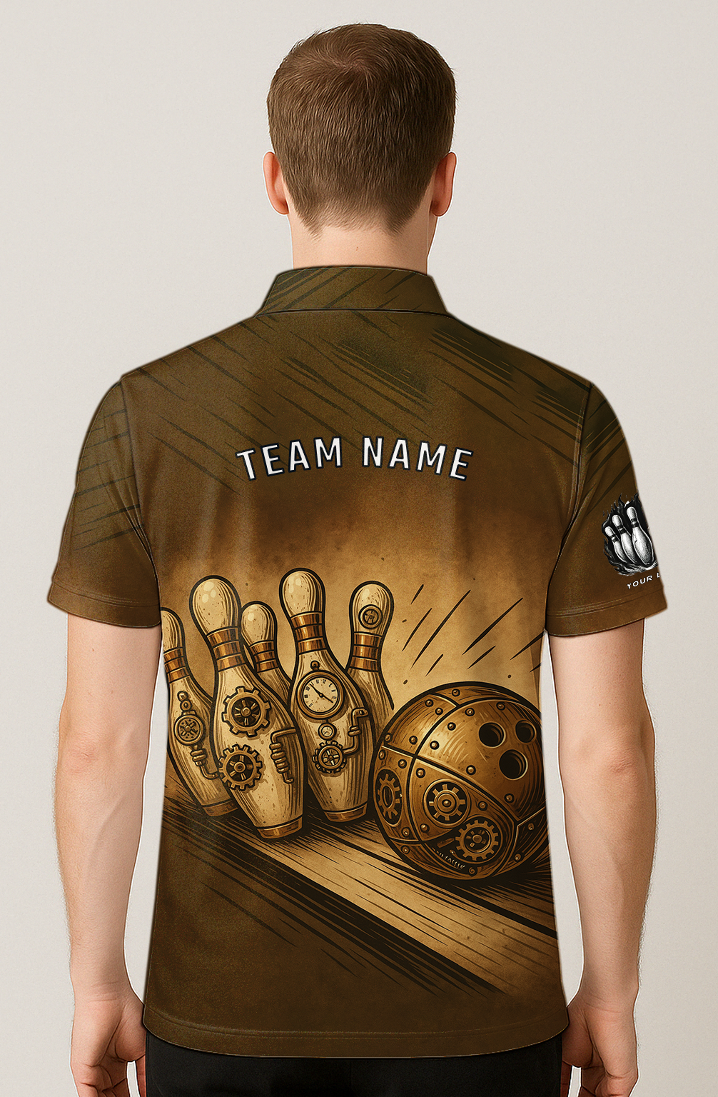 Steampunk Gears Bowling Alley Jersey