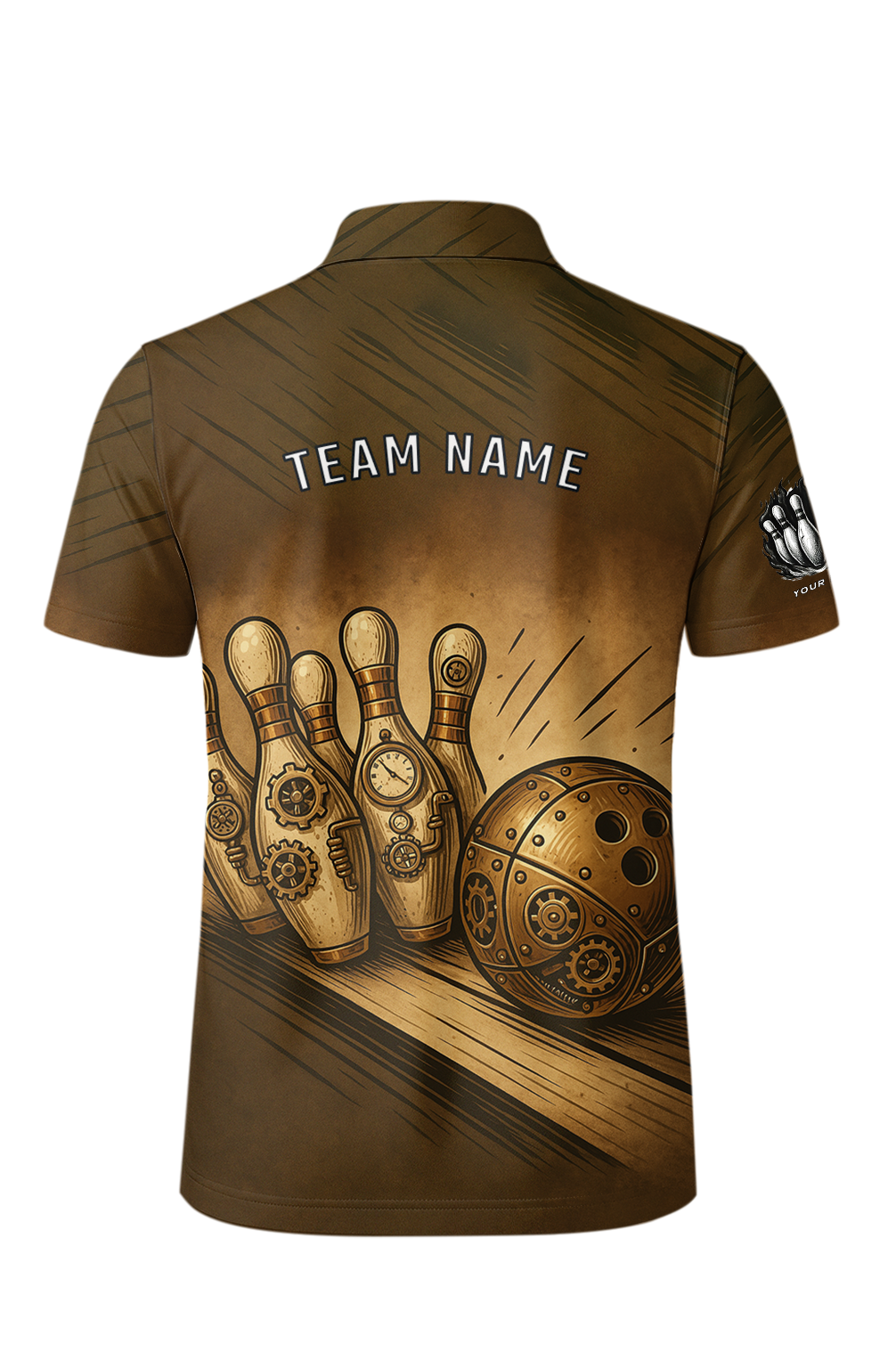 Steampunk Gears Bowling Alley Jersey