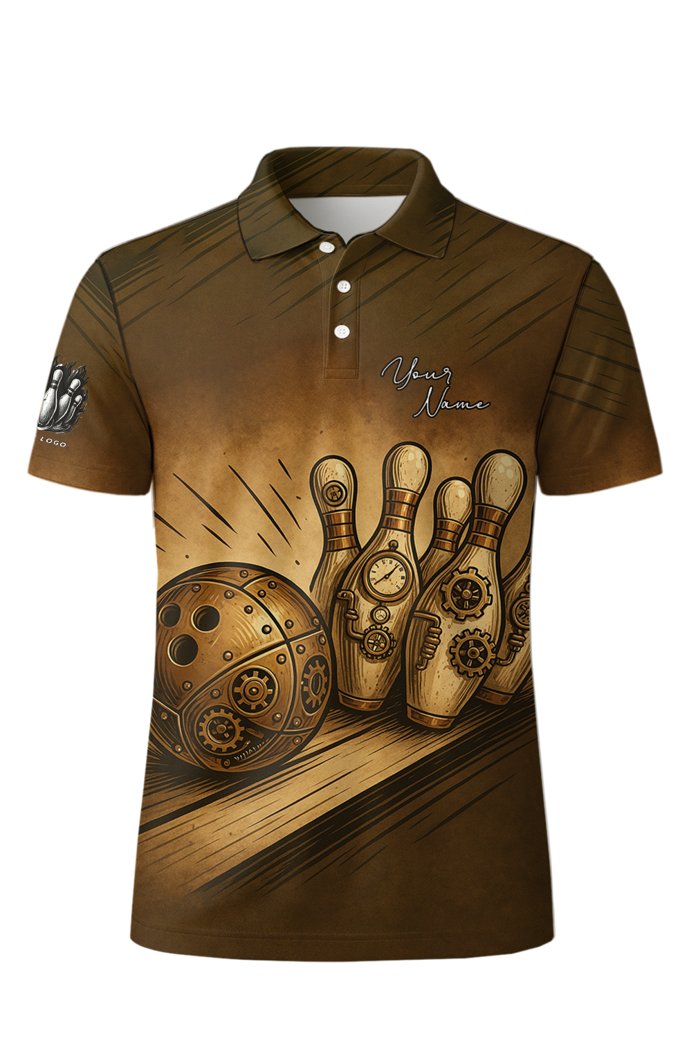 Steampunk Gears Bowling Alley Jersey