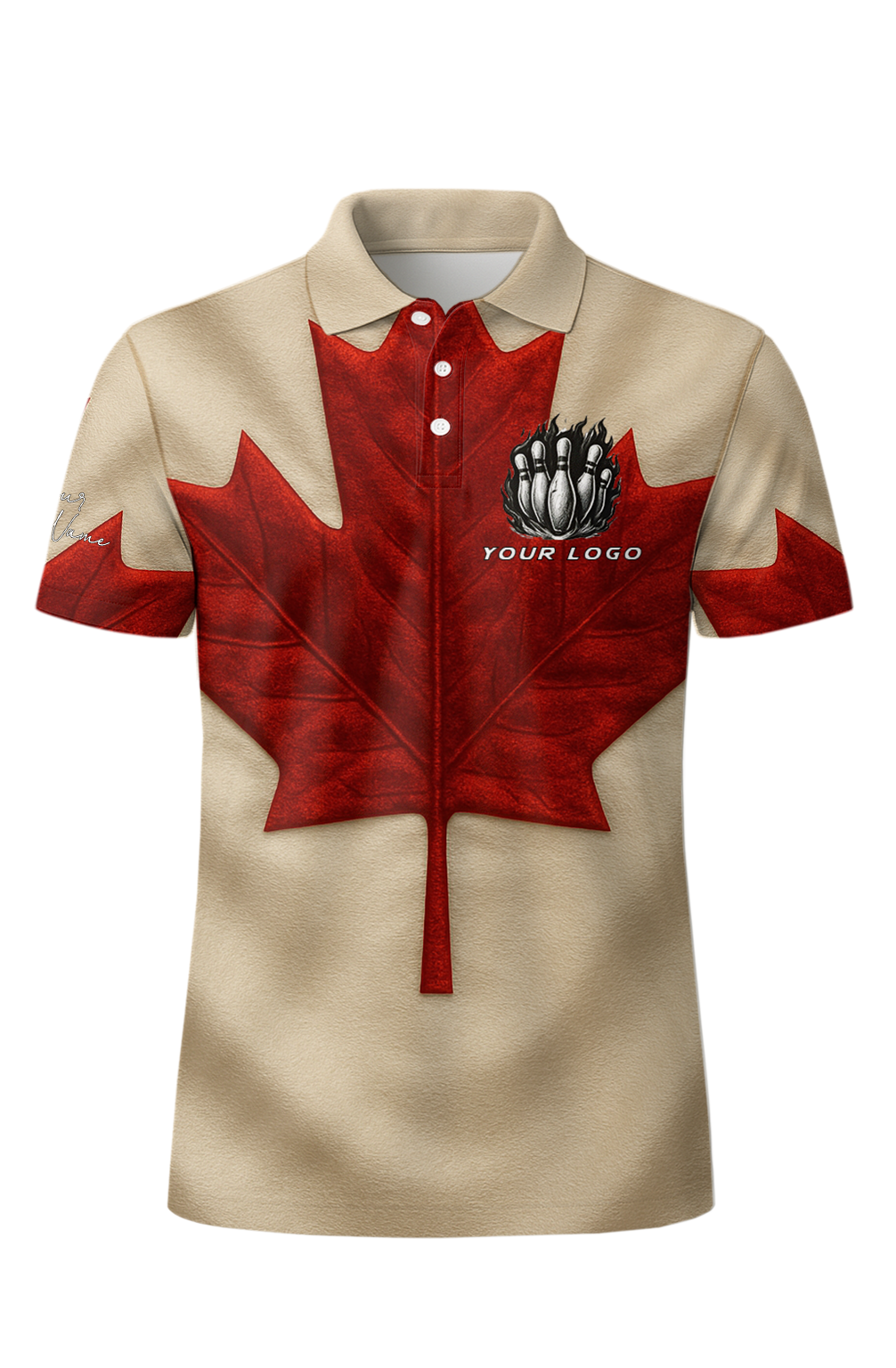Silky Canadian Maple Leaf Bowling Jersey