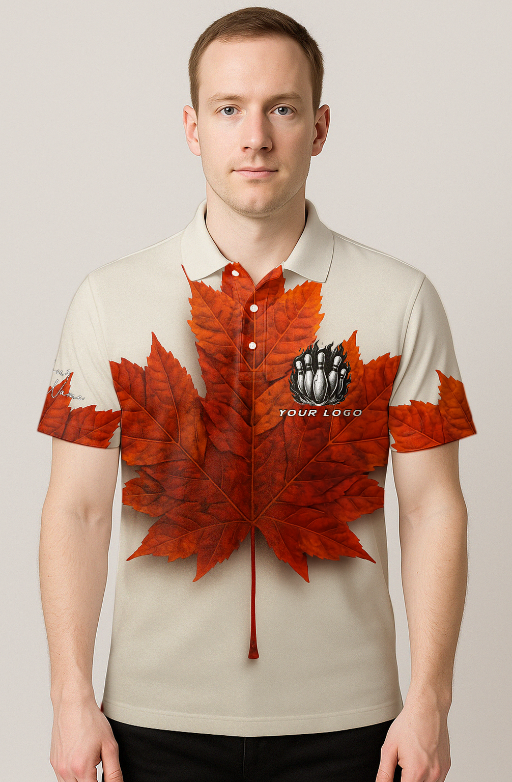 Autumn Maple Leaf Canada Bowling Jersey