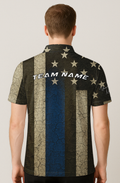 Distressed Thin Blue Line Bowling Jersey