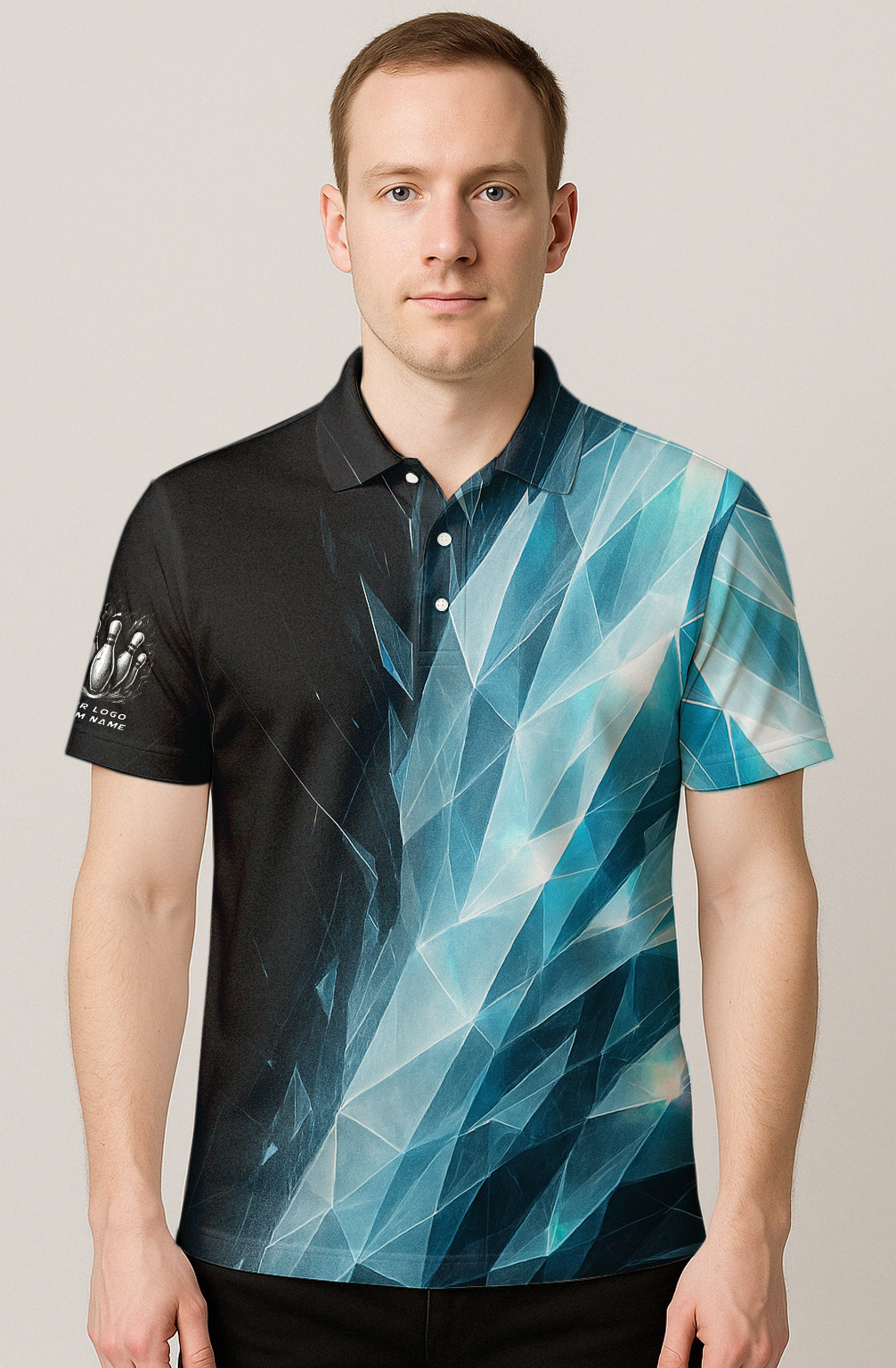 Shards of Glacial Ice Bowling Jersey