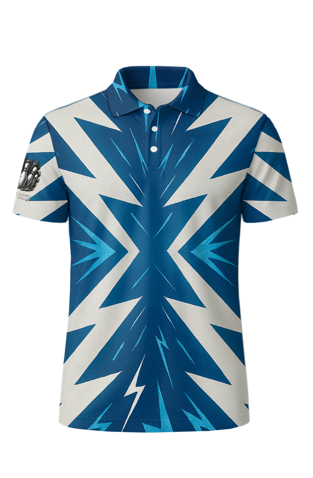 Radiant Lightning Bolt Energy Bowling Jersey