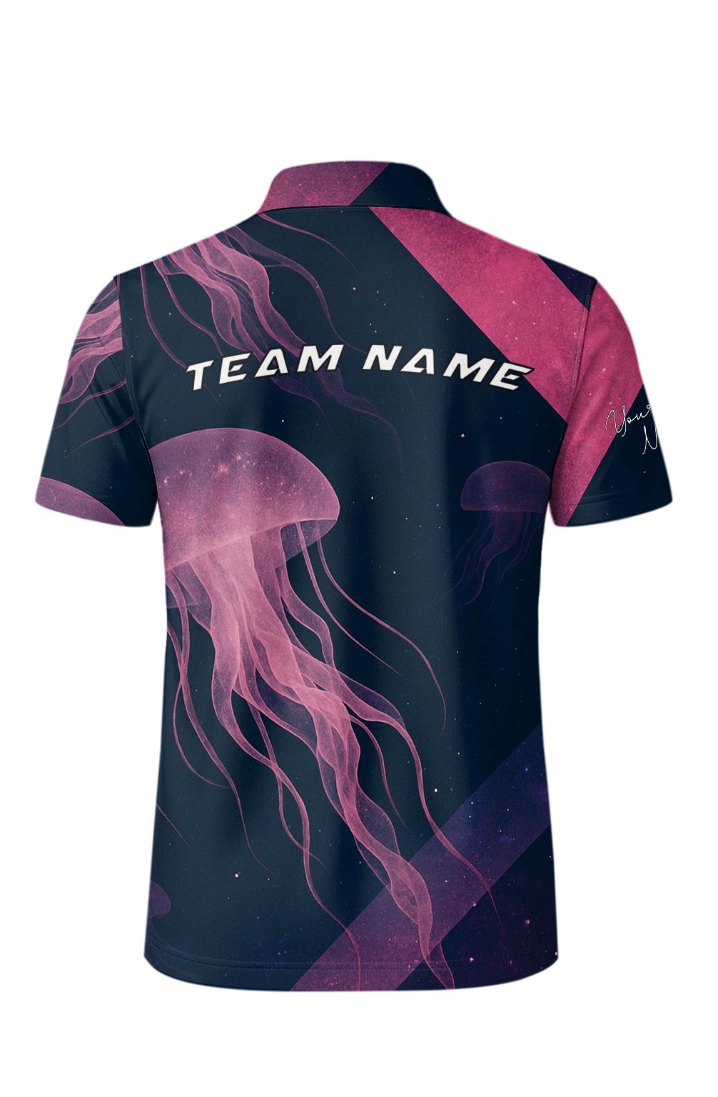 Ethereal Cosmic Jellyfish Drifting Bowling Jersey