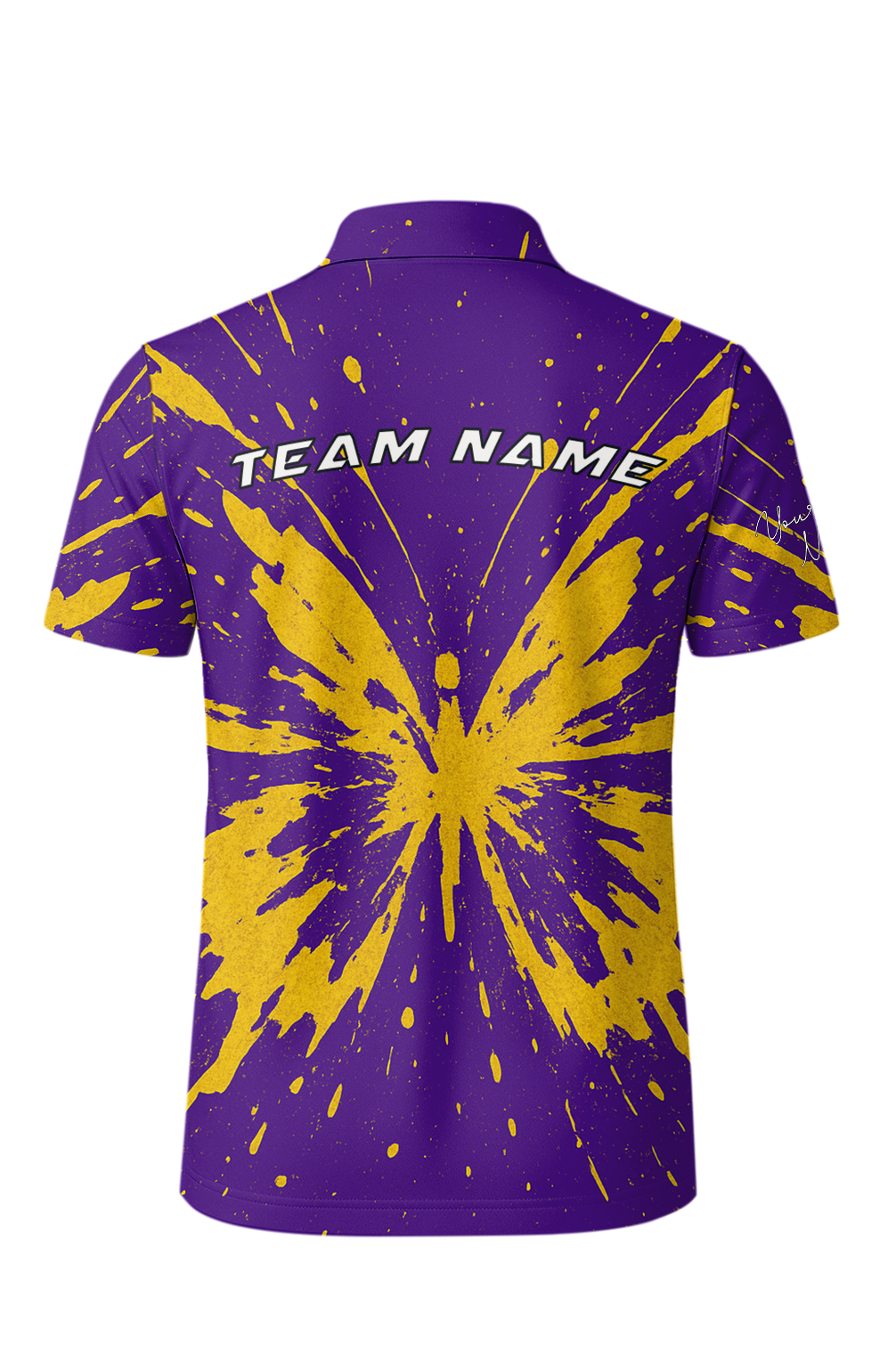 Butterfly Splatter Grunge Effect Bowling Jersey