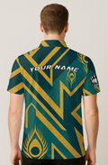 Art Deco Peacock Feather Bowling Jersey