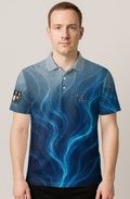 Ethereal Blue Energy Swirl Bowling Jersey