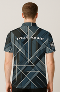 Geometric Angled Line Intersection Bowling Jersey