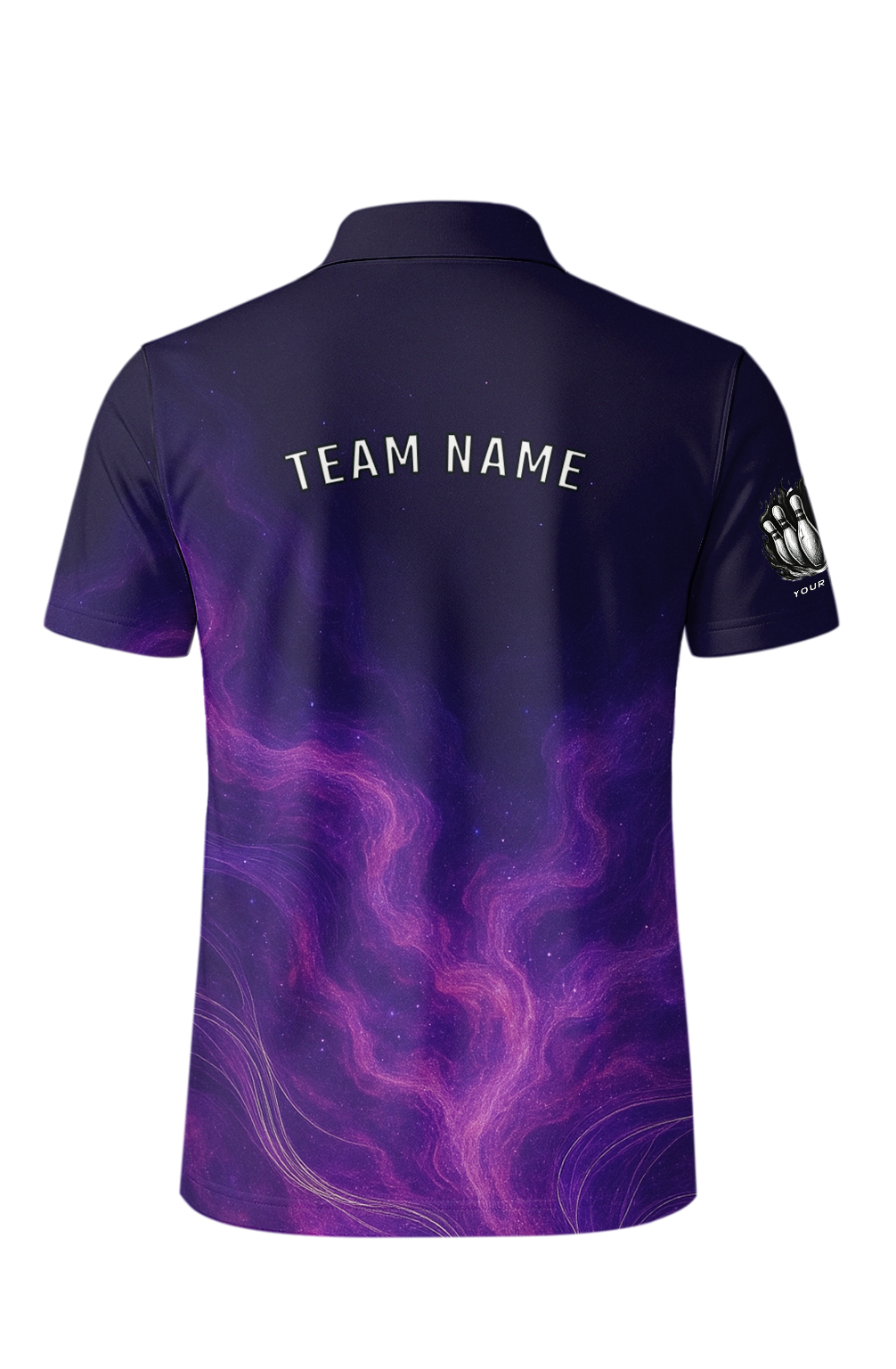 Ethereal Nebula Purple Plasma Bowling Jersey