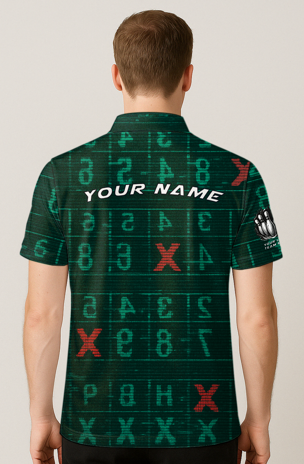 Digital Scoreboard Glitch Bowling Jersey