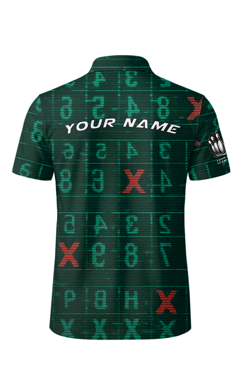 Digital Scoreboard Glitch Bowling Jersey