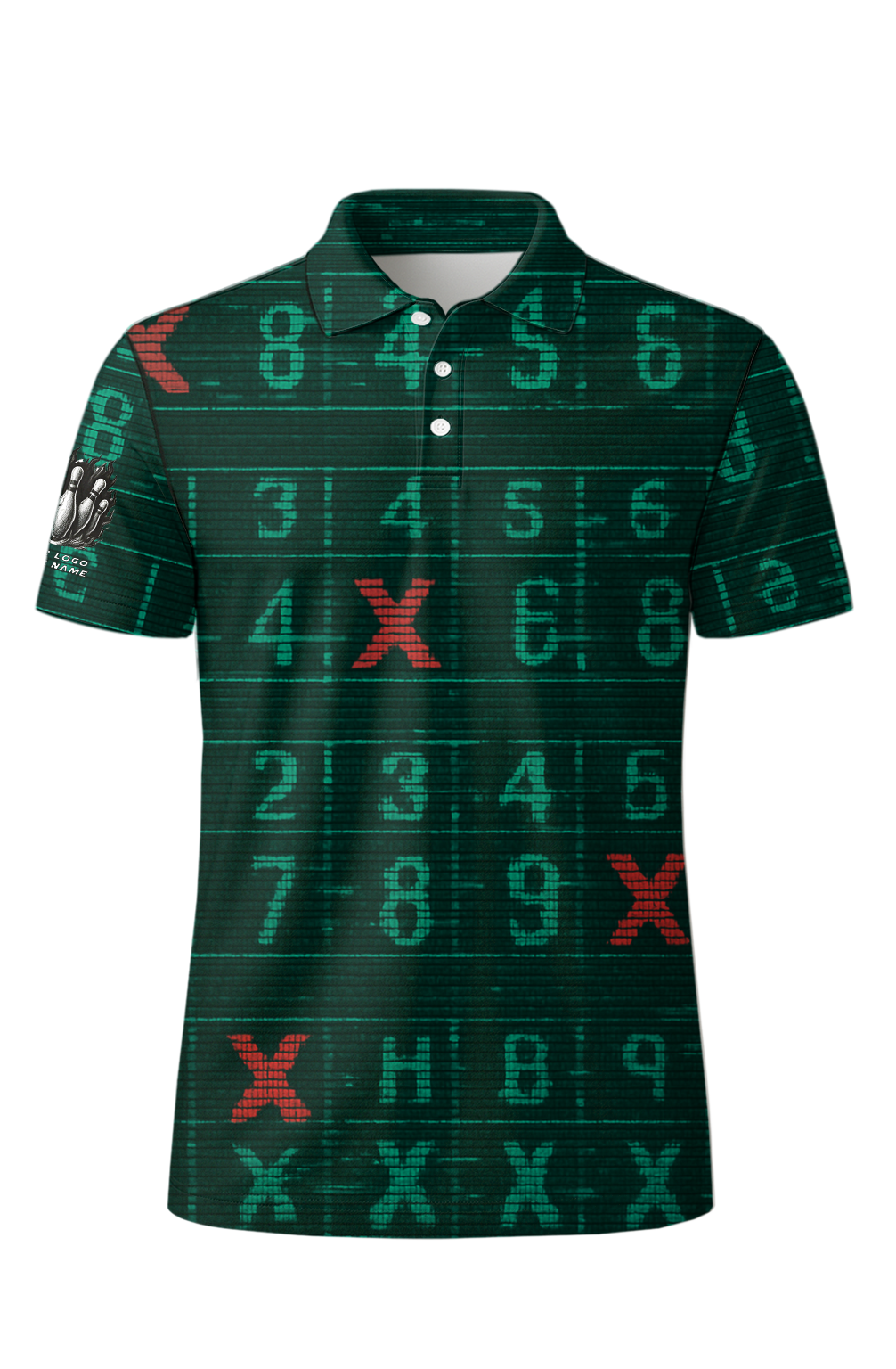 Digital Scoreboard Glitch Bowling Jersey