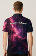 Crimson Nebula Cosmic Dust Bowling Jersey