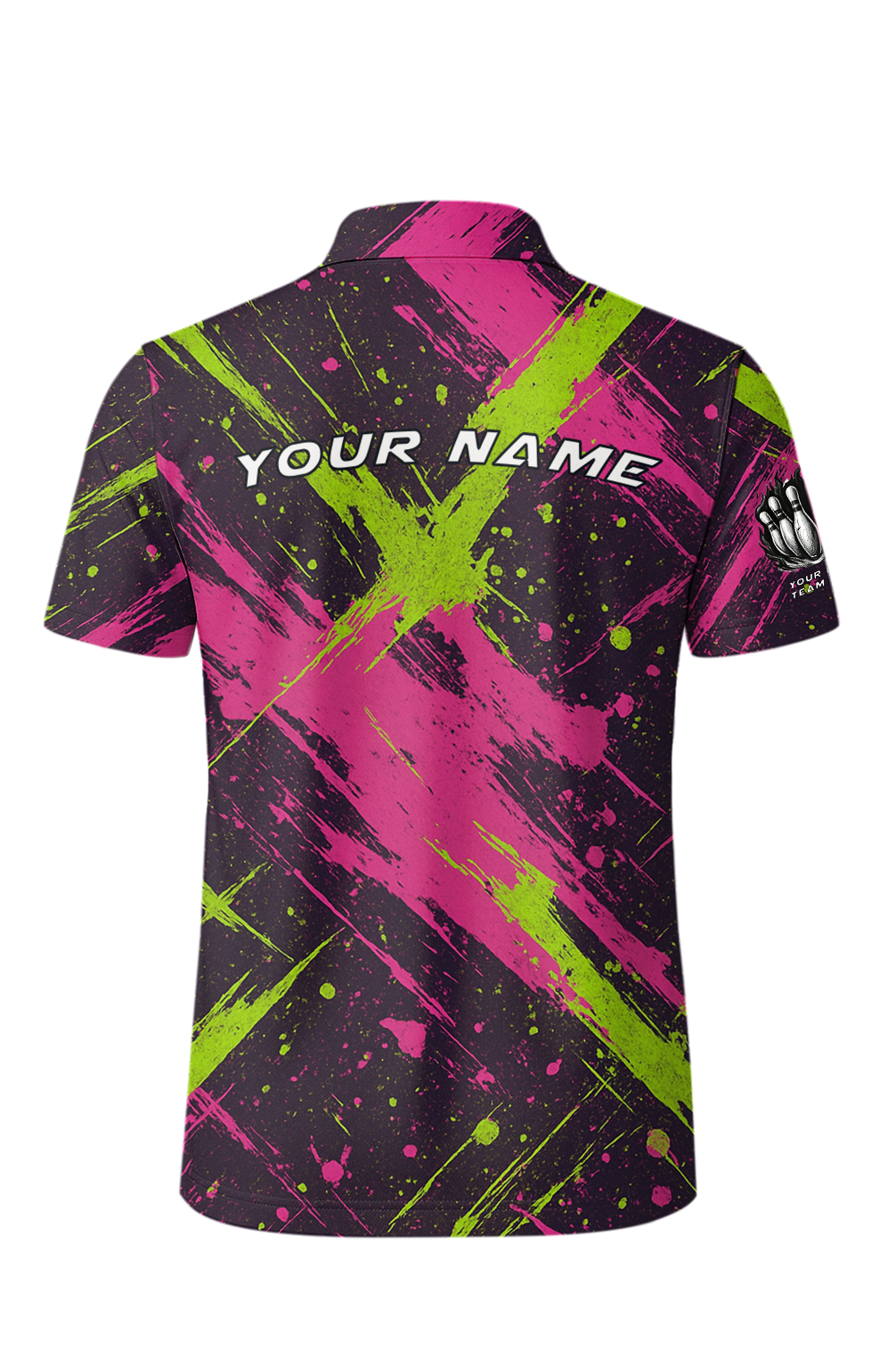 Electric Splatter Neon Riot Bowling Jersey