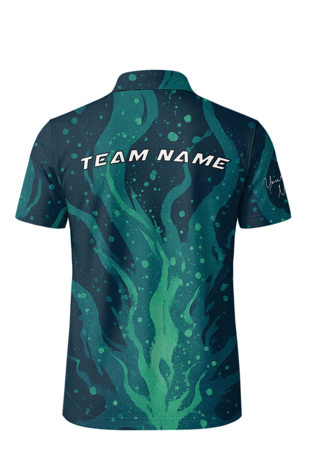 Ethereal Aquatic Depths Ripple Bowling Jersey