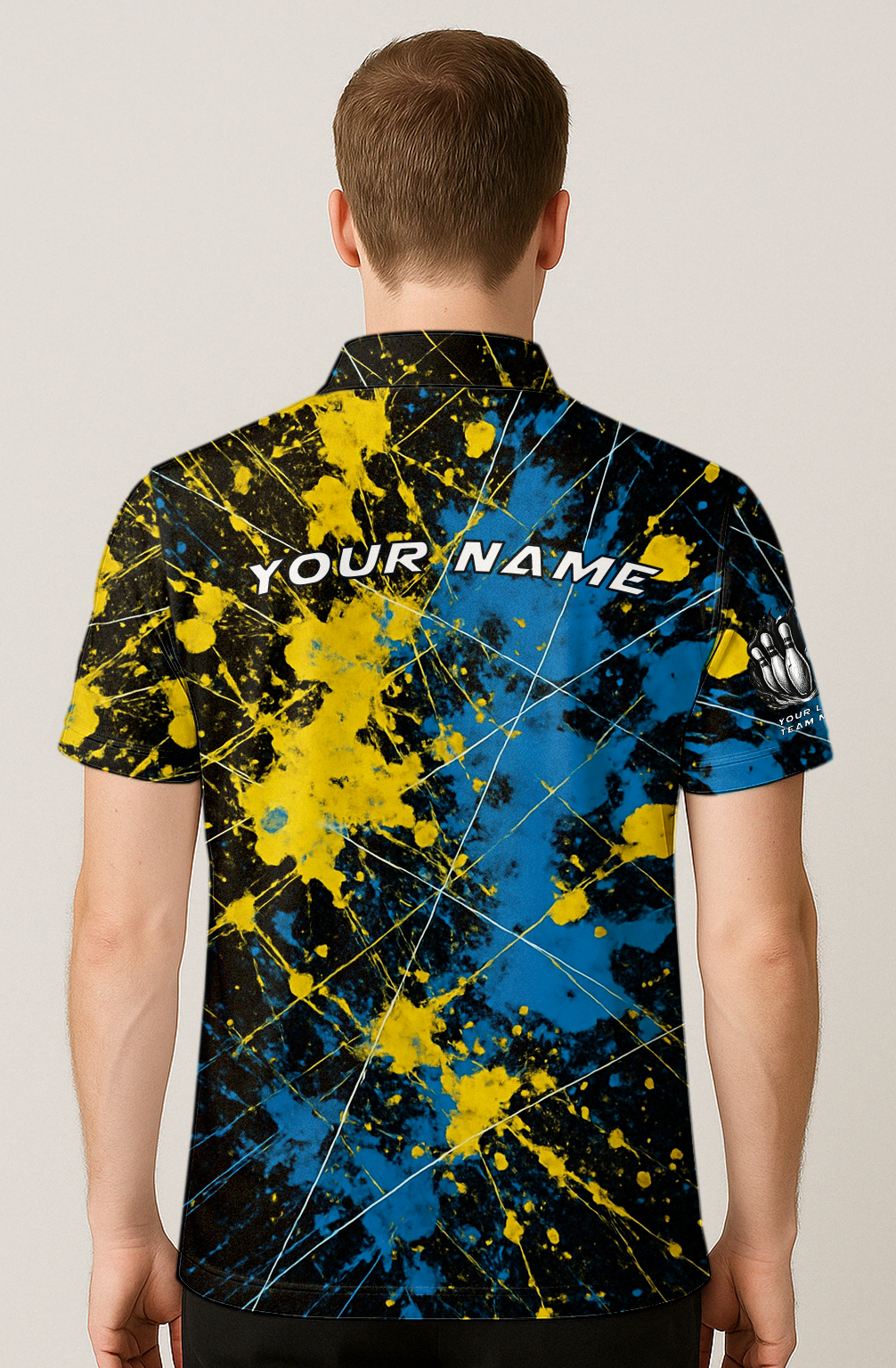 Explosive Paint Splatter Strike Force Bowling Jersey