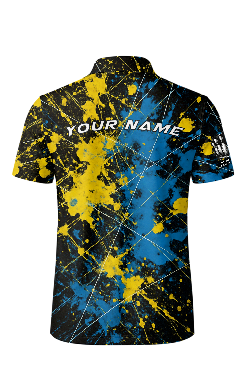 Explosive Paint Splatter Strike Force Bowling Jersey