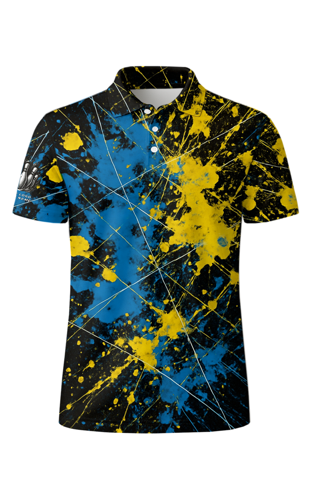Explosive Paint Splatter Strike Force Bowling Jersey