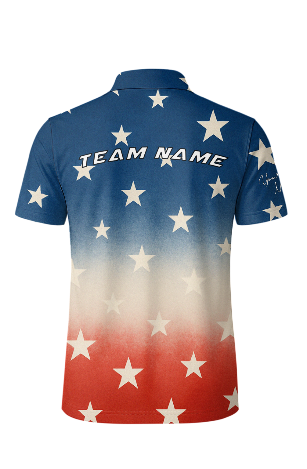 Patriotic Stars And Stripes Bowling Jersey